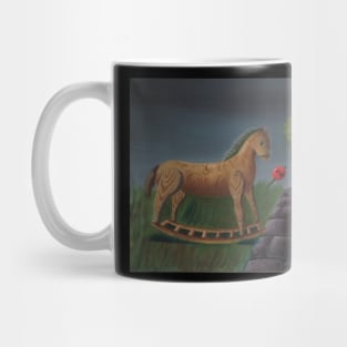 Rocking Horse in Park Mug